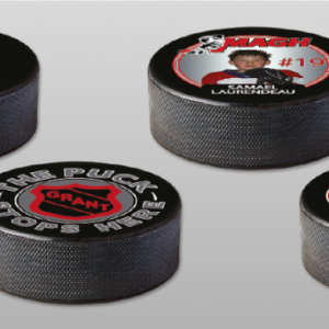 3" OFFICIAL HOCKEY PUCK (RUBBER)