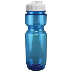 22 oz Translucent Bike Bottle (Flip Top Lid) - Image 6