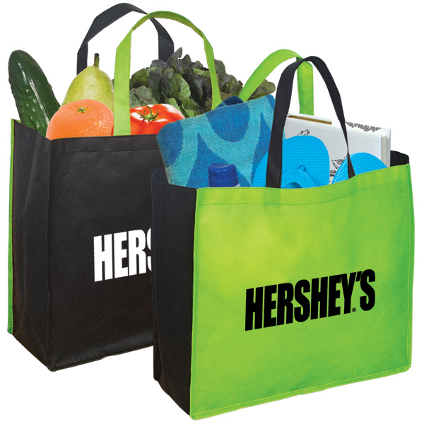 ECO FRIENDLY TWO COLOUR NON WOVEN TOTE - Image 2