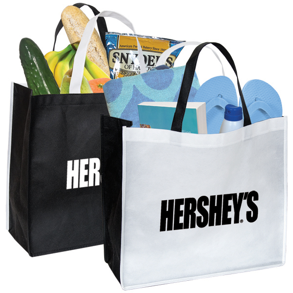 ECO FRIENDLY TWO COLOUR NON WOVEN TOTE - Image 6