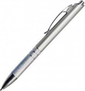 BEDFORD: Hybrid Plastic Plunger Action Ball Point Pen, Metal Clip.
