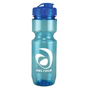 22 oz Translucent Bike Bottle (Flip Top Lid)