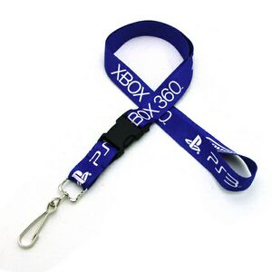 3/4" Silkscreened Flat Lanyard with Detached Buckle