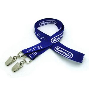 3/4" Silkscreened Flat Lanyard with Double Standard Attachment