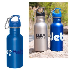 WIDE MOUTH 500 ML (16 OZ.) STAINLESS STEEL WATER BOTTLE