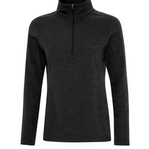 ATC™ DYNAMIC HEATHER FLEECE 1/2 ZIP LADIES' SWEATSHIRT