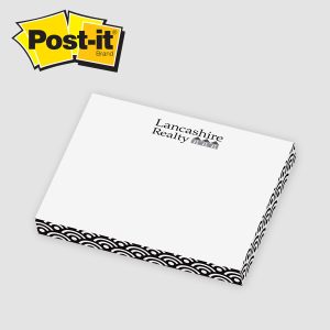 Post-it® Custom Printed Rectangle Notes Cube — CB34S 3" x 4" x 1/2"