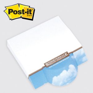 Post-it® Custom Printed Angle Note Pads 4" x 3-3/4" — Circle