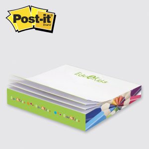 Post-it® Custom Printed Notes Slim-Cube — C3100 3-3/8" x 3-3/8" x 1/2"