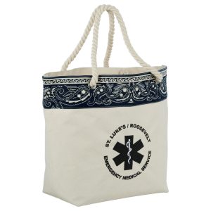 16 oz. Cotton Canvas Americana Bandana Tote