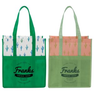 Cactus Laminated Shopper Tote