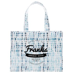 Cross Hatch Laminated Shopper Tote
