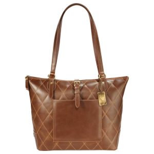 Cutter & Buck® Bainbridge Quilted Leather Tote