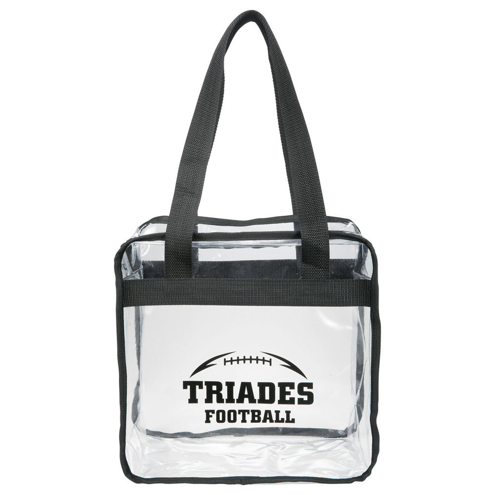 Game Day Clear Zippered Safety Tote