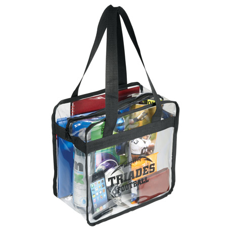 Game Day Clear Zippered Safety Tote - Image 3