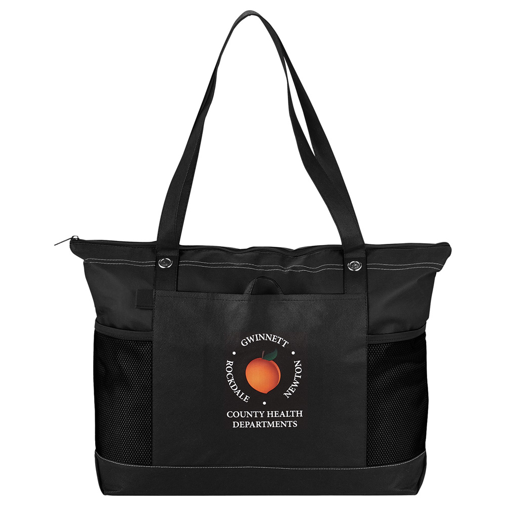Non-Woven Zippered Convention Tote - Image 2