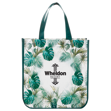 Palms Laminated Shopper Tote