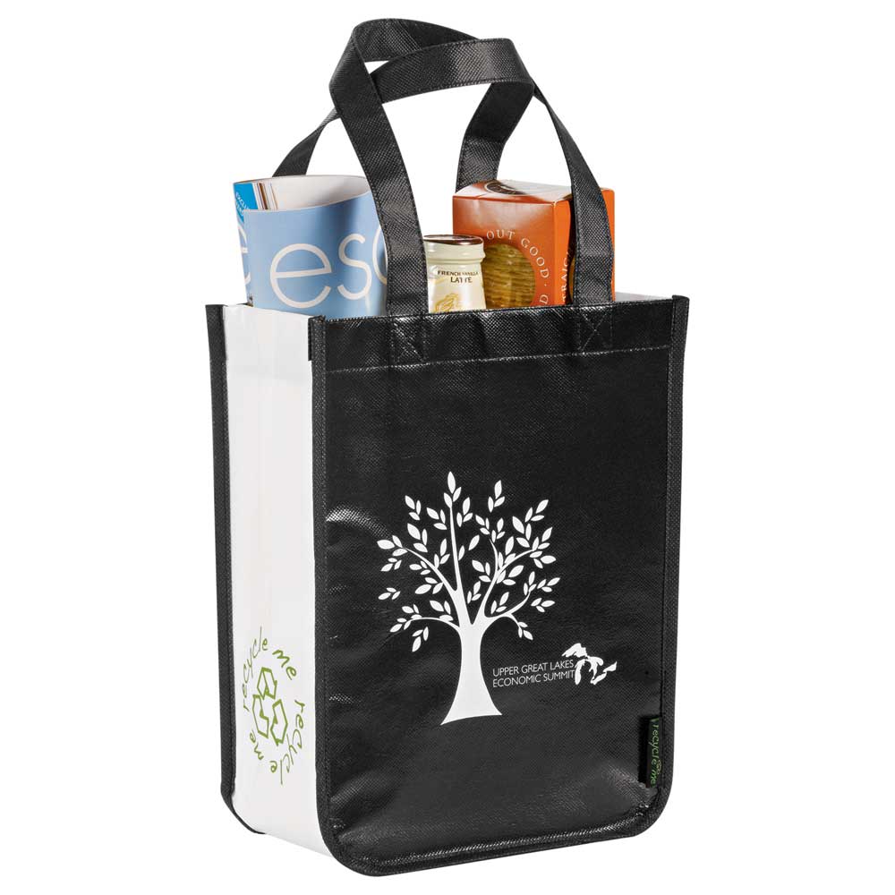Small Laminated Non-Woven Shopper Tote - Image 2