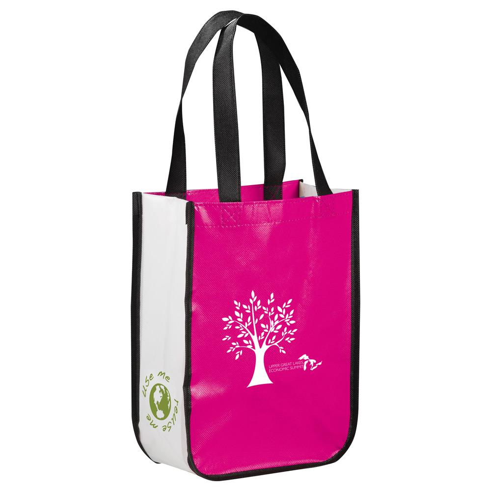 Small Laminated Non-Woven Shopper Tote - Image 3