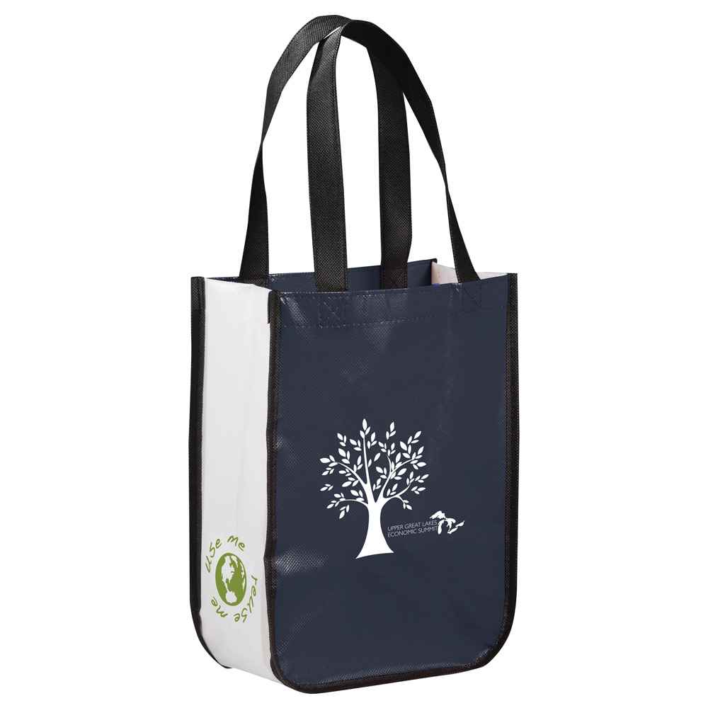 Small Laminated Non-Woven Shopper Tote - Image 4