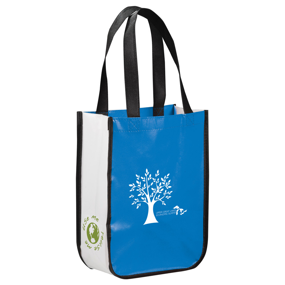 Small Laminated Non-Woven Shopper Tote - Image 5