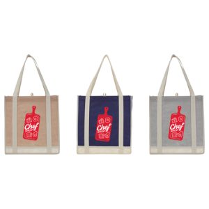 Two-Tone Non-Woven Little Grocery Tote