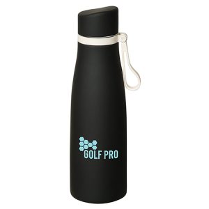HUNTINGDON 450 ML. (15 OZ.) RUBBERIZED WATER BOTTLE