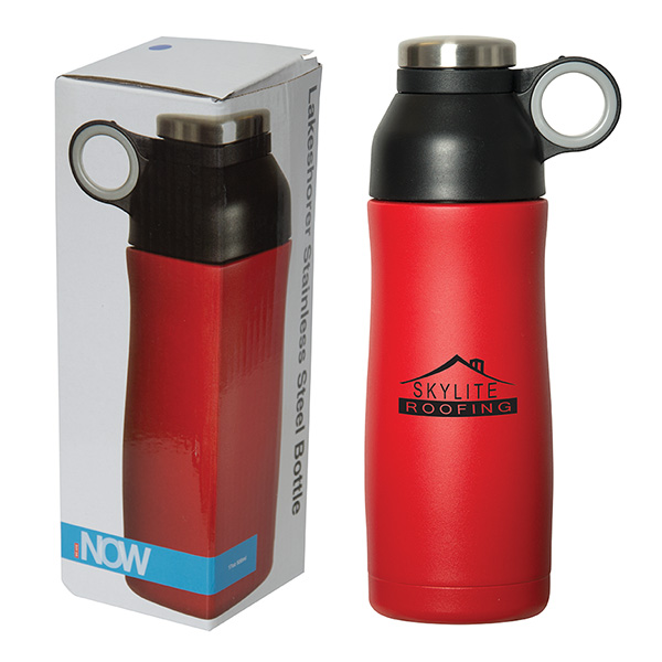 LAKESHORER 500 ML. (17 OZ.) STAINLESS STEEL BOTTLE - Image 3