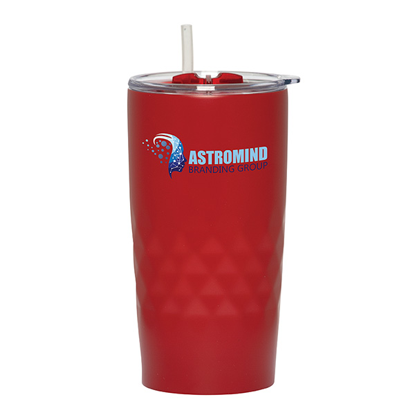 MONTEGO 600 ML. (20 OZ.) TRAVEL TUMBLER WITH STRAW - Image 4