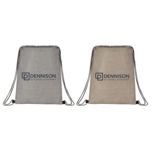 Graphite Non-Woven Drawstring Bag