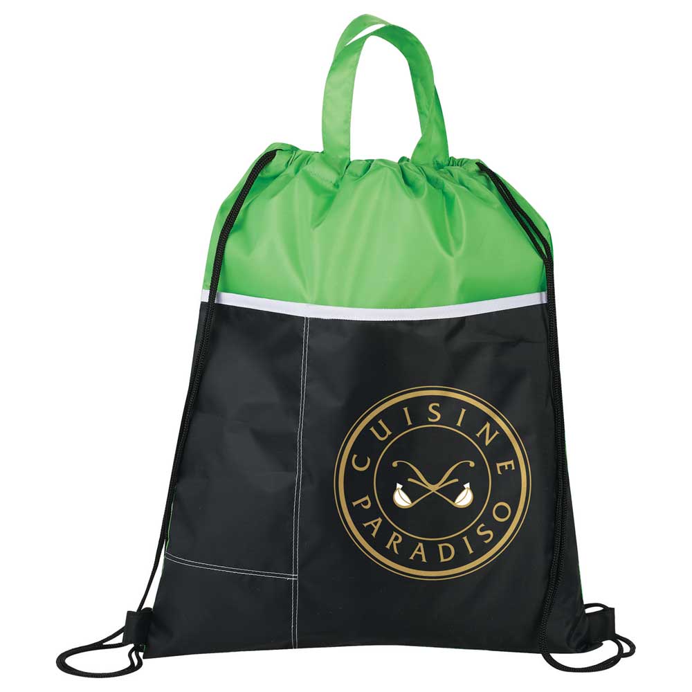 Two-Toned Drawstring Bag - Image 3