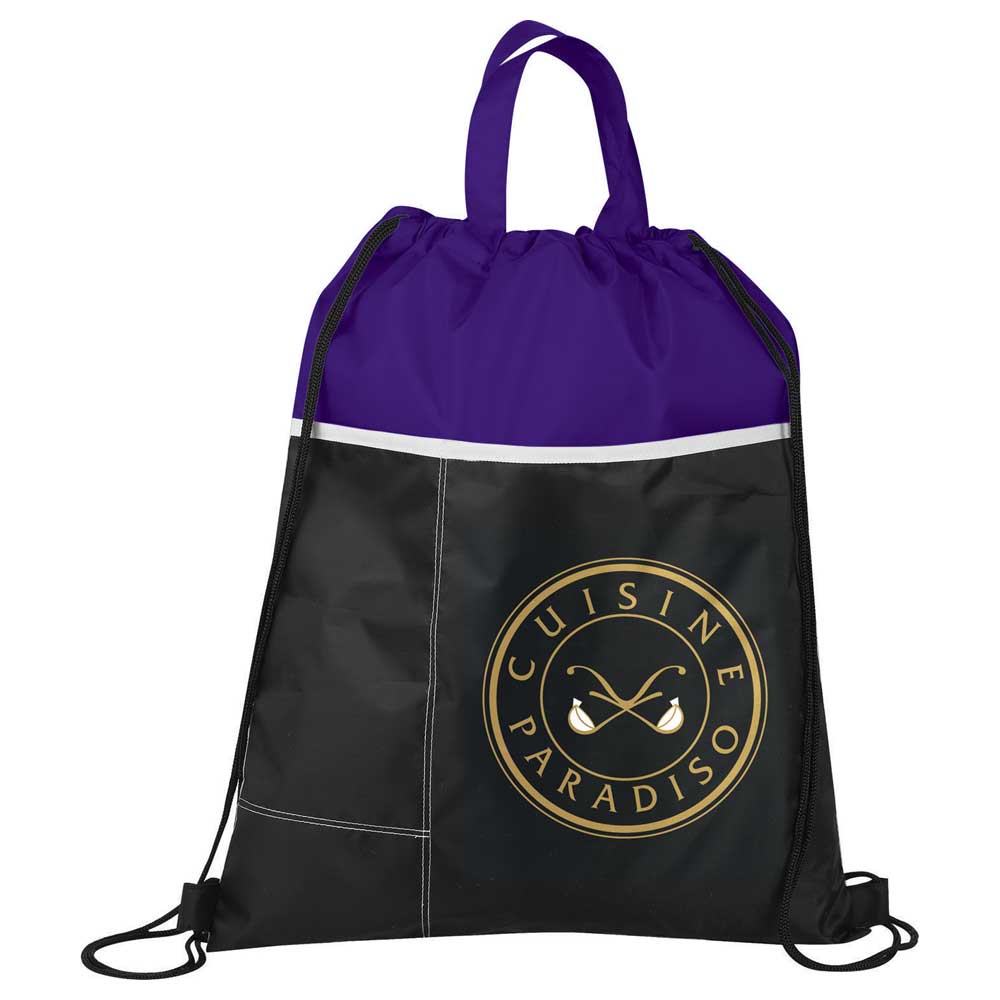 Two-Toned Drawstring Bag - Image 4