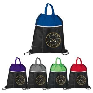 Two-Toned Drawstring Bag