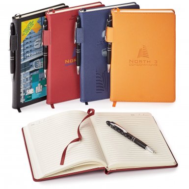 TOSCANO GENUINE LEATHER NON-REFILLABLE JOURNAL COMBO GF4668