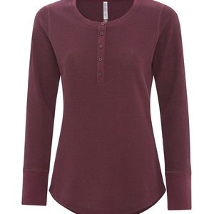 ESACTIVE® VINTAGE THERMAL LONG SLEEVE LADIES' HENLEY