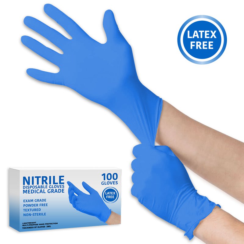 Powder Free Nitrile Disposable Gloves