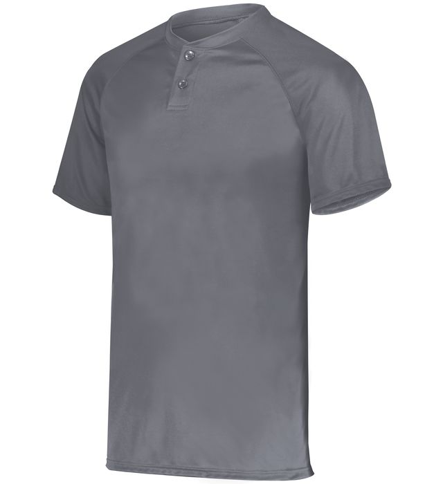 Attain Wicking Two-button Baseball Jersey - Image 8