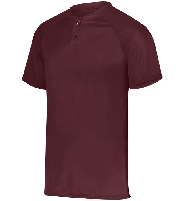 Attain Wicking Two-button Baseball Jersey - Image 11