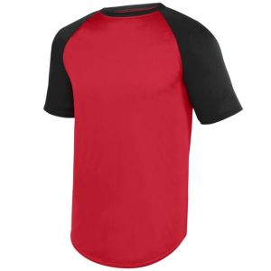 Wicking Short Sleeve Baseball Jersey