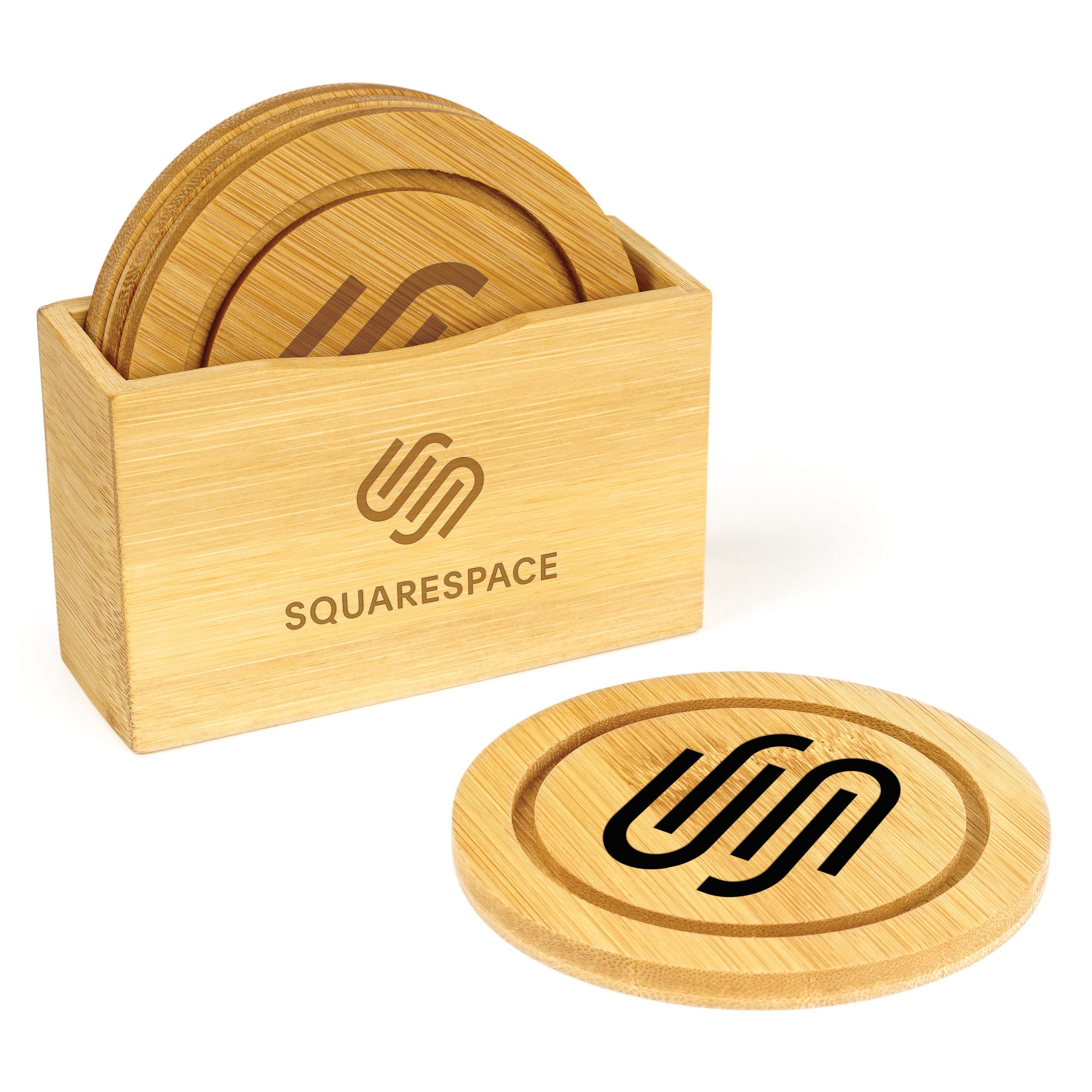 Bamboo 4-piece Coaster Set