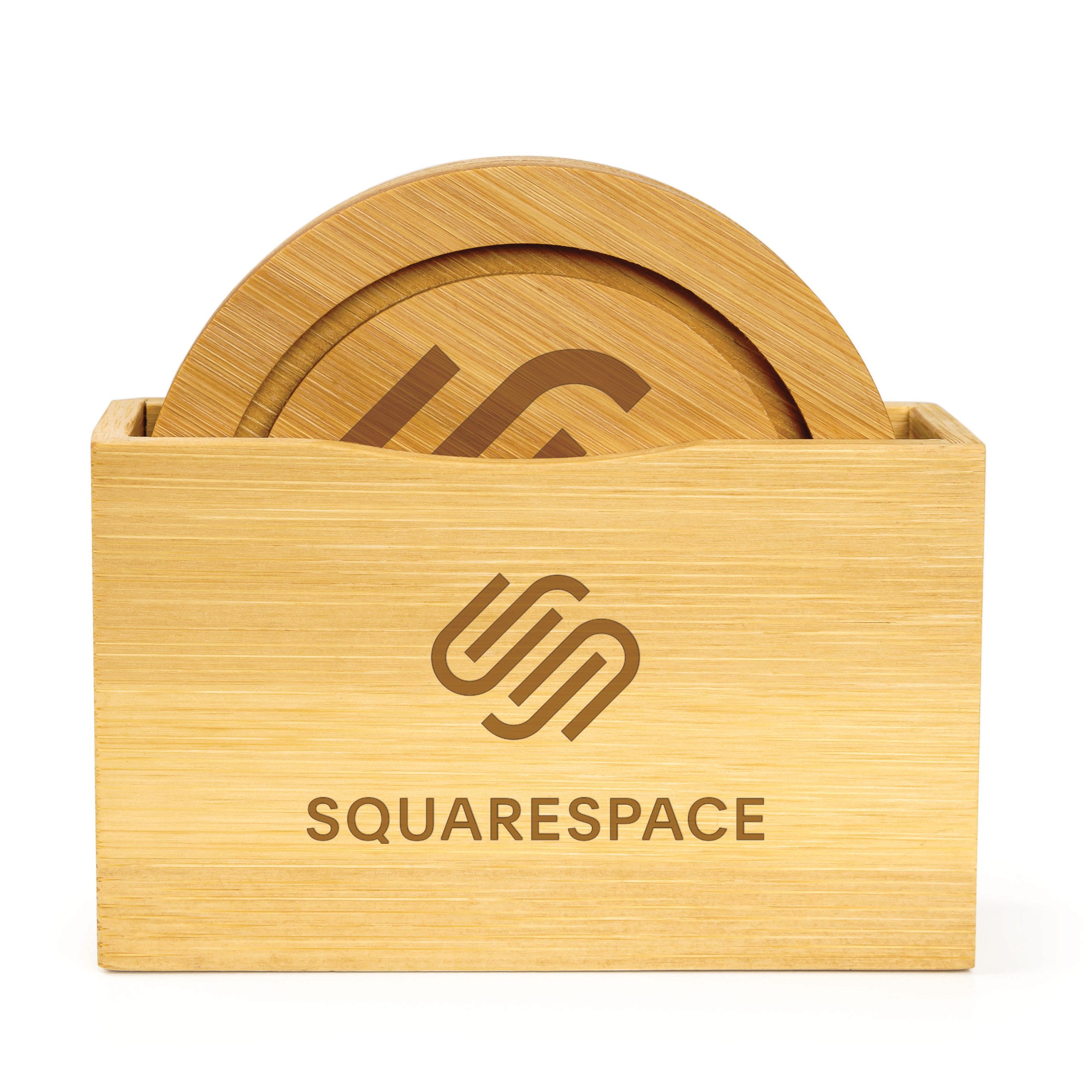 Bamboo 4-piece Coaster Set - Image 3