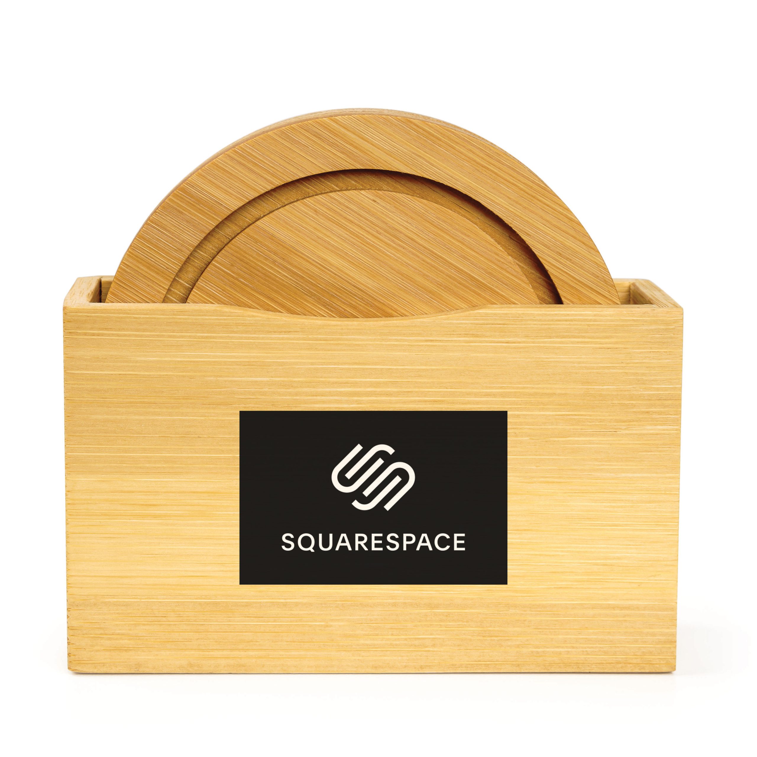 Bamboo 4-piece Coaster Set - Image 9