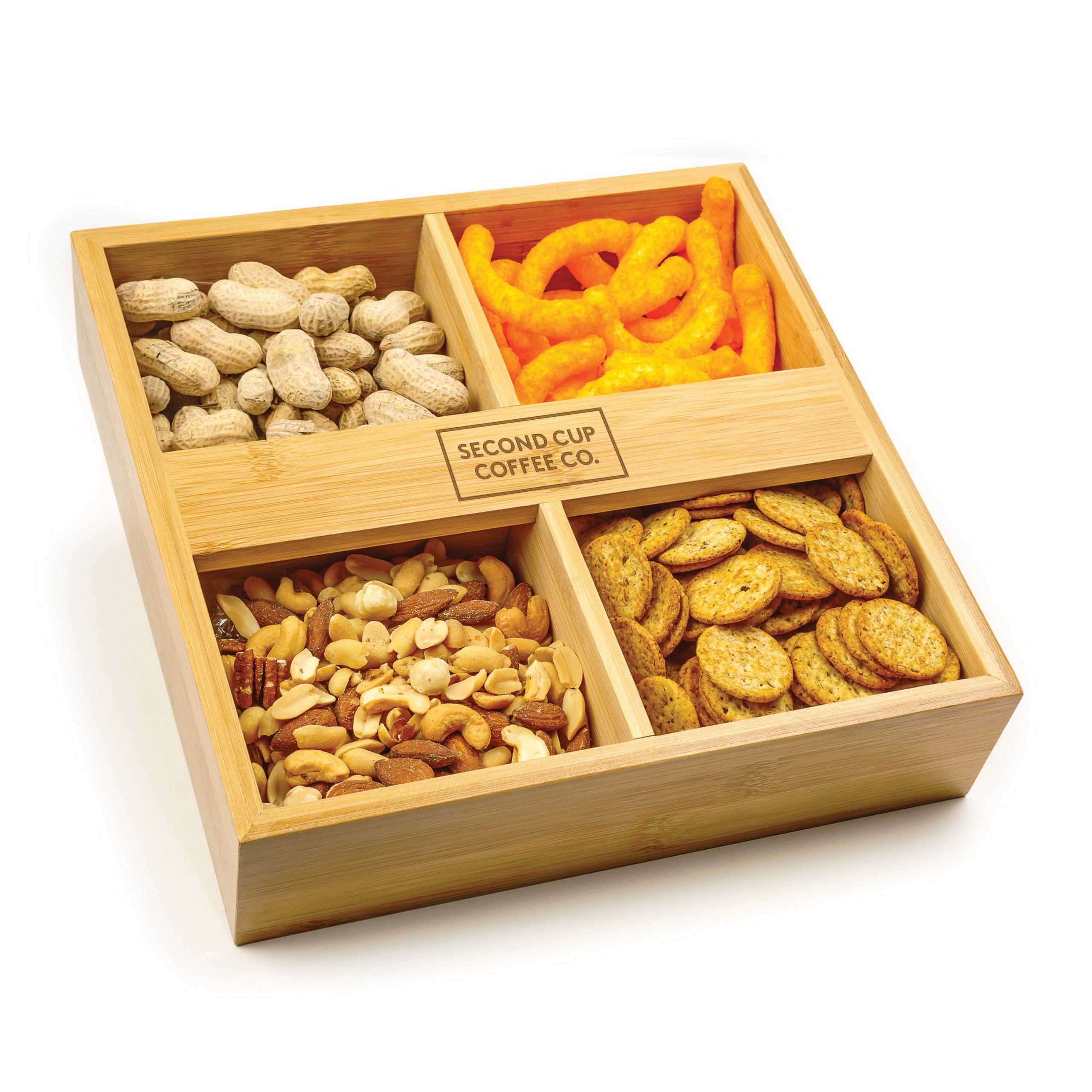 Bamboo 4-section Multi-function Tray - Image 2