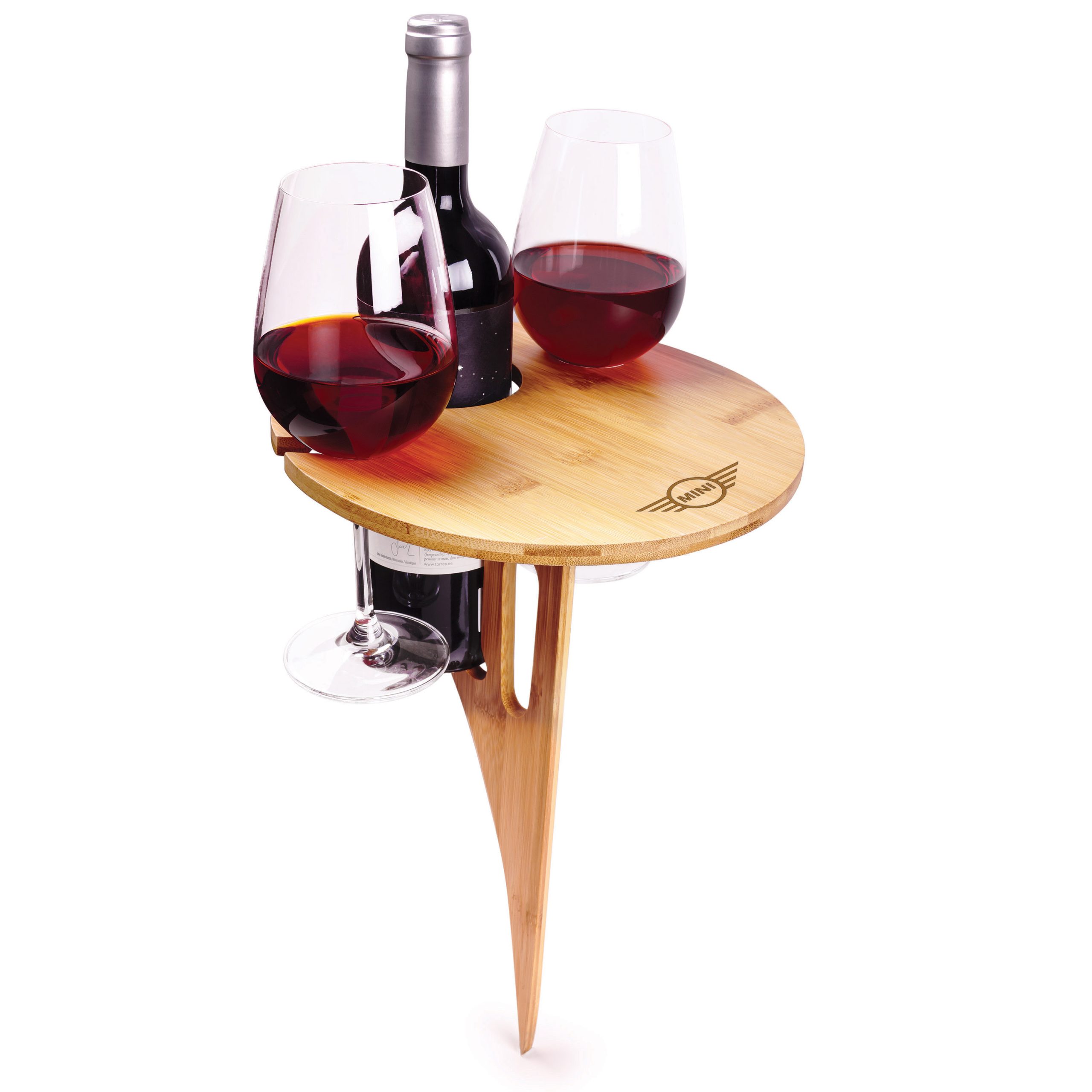 Bamboo Foldable Outdoor Wine Table