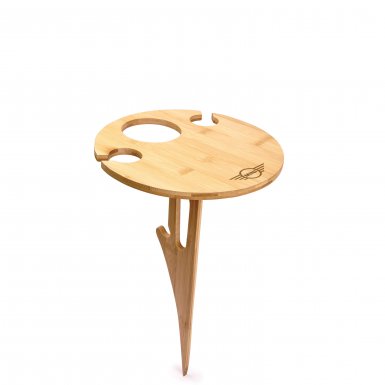 Bamboo Foldable Outdoor Wine Table - Image 5