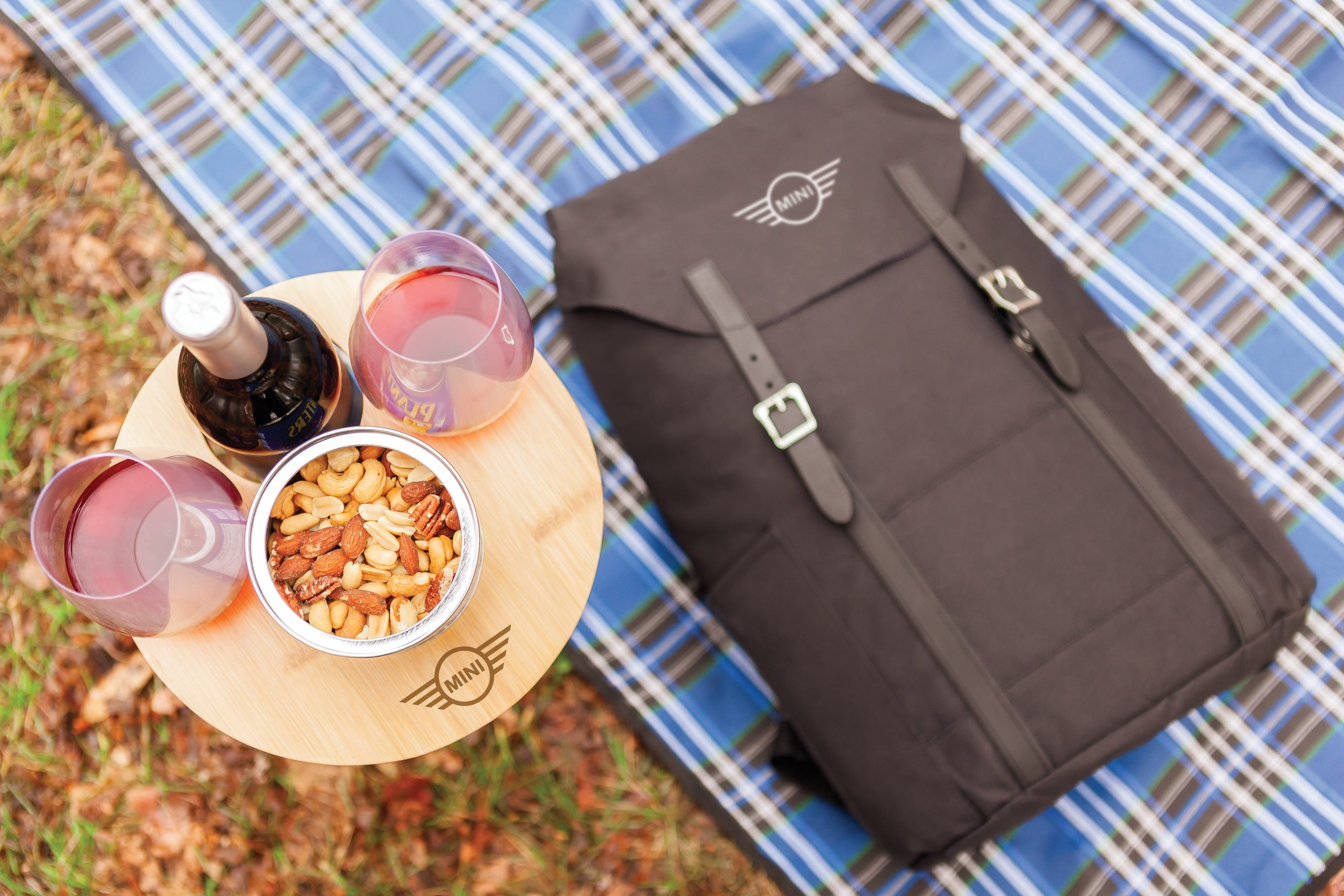 Bamboo Foldable Outdoor Wine Table - Image 7