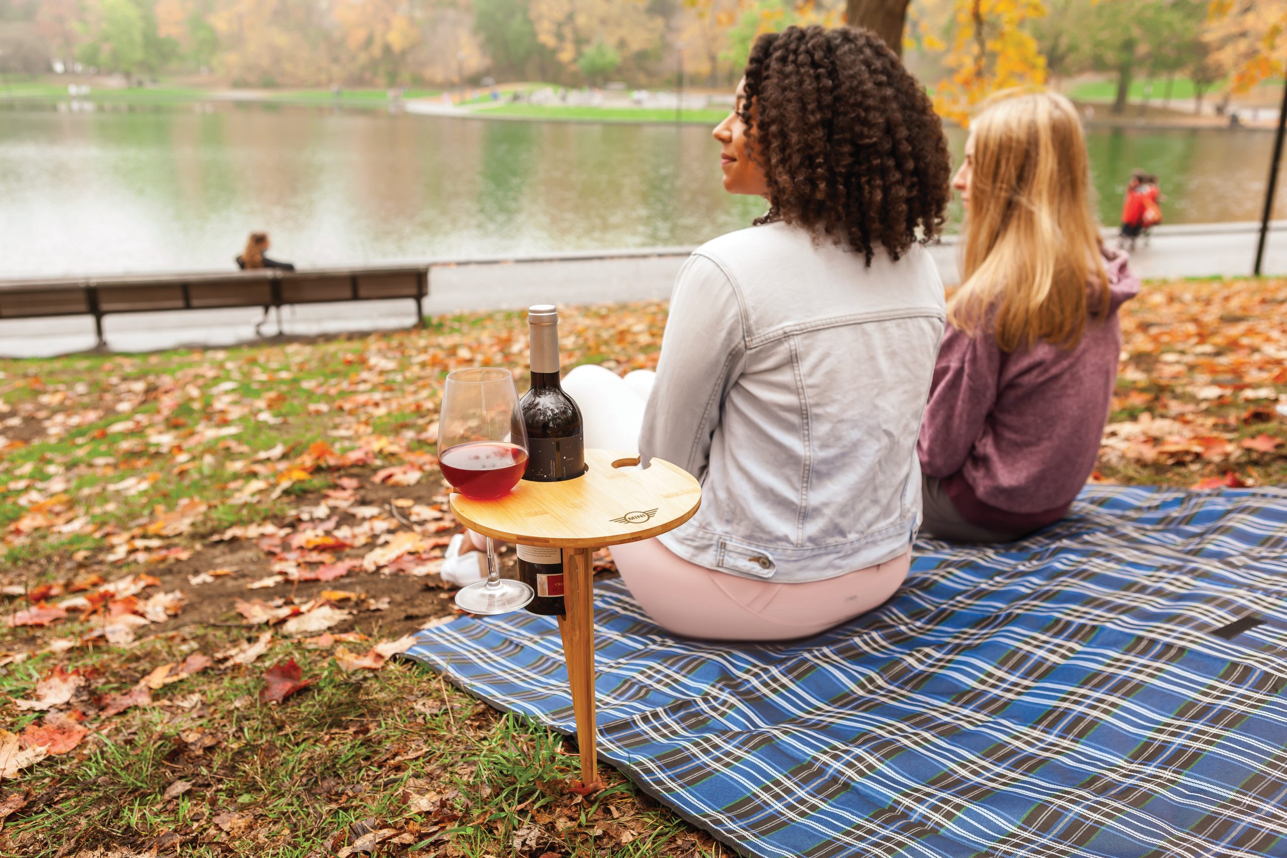 Bamboo Foldable Outdoor Wine Table - Image 8
