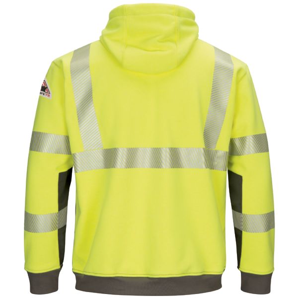 Men's Hi-visibility Color Block Pullover Fleece Sweatshirt - Image 2