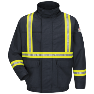 Men's Lightweight Fr 88/12 Lined Bomber Jacket With Reflective Trim
