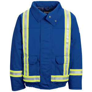 Men's Lightweight Nomex Fr Lined Bomber Jacket With Reflective Trim